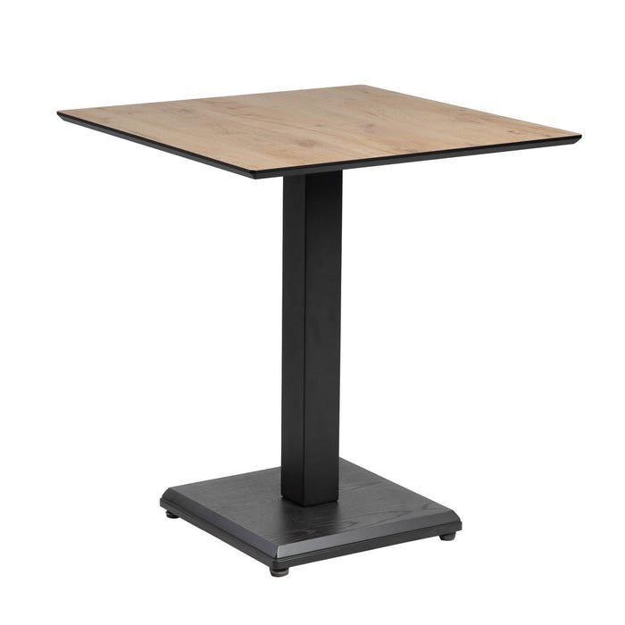 Mesa Natural Metal-Madera Contract 68 X 68 X 75 Cm