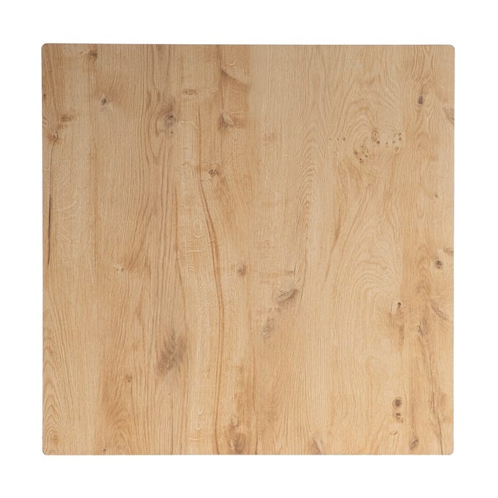 Mesa Natural Metal-Madera Contract 68 X 68 X 75 Cm