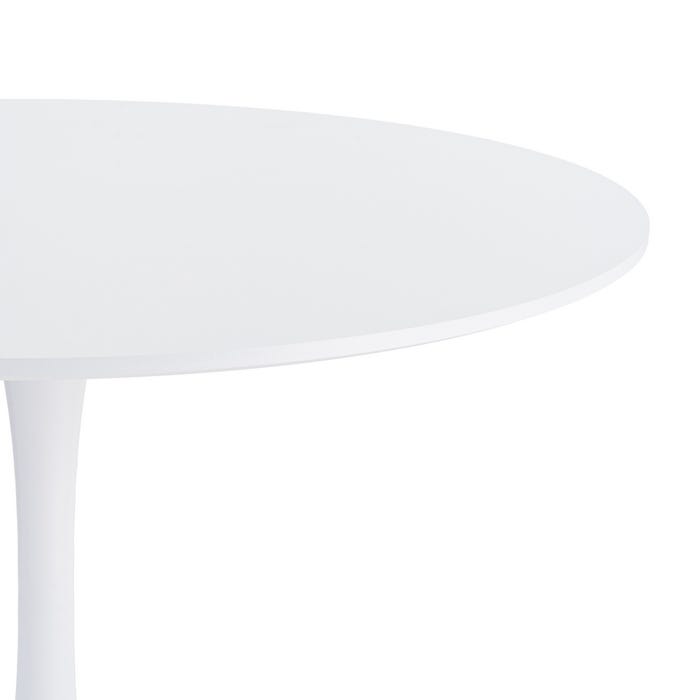 Mesa Comedor Blanco Dm-Metal 100 X 100 X 75 Cm
