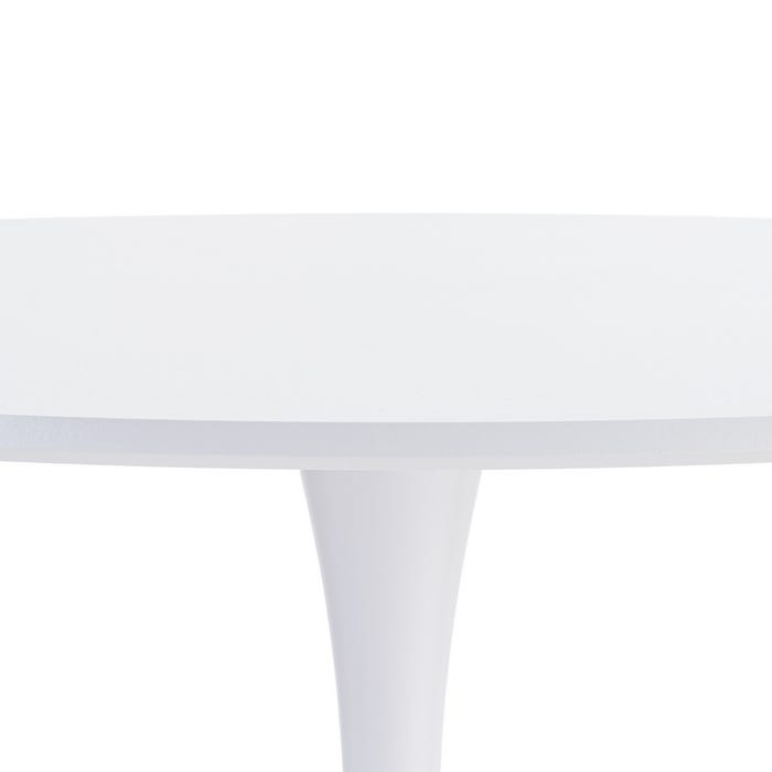 Mesa Comedor Blanco Dm-Metal 100 X 100 X 75 Cm