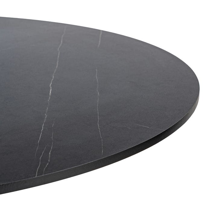 Mesa Comedor Negro Dm-Metal 100 X 100 X 75 Cm