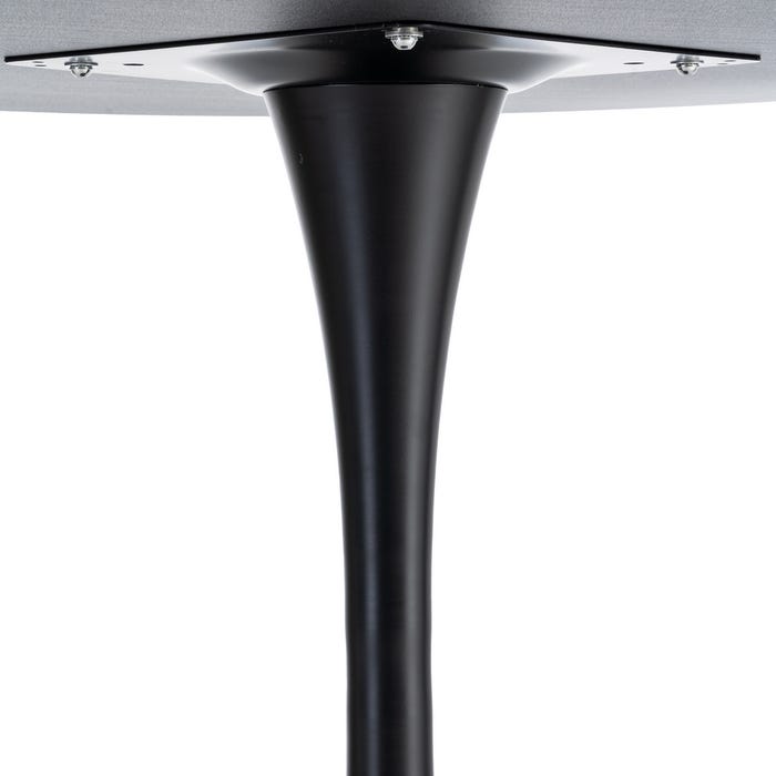 Mesa Comedor Negro Dm-Metal 100 X 100 X 75 Cm