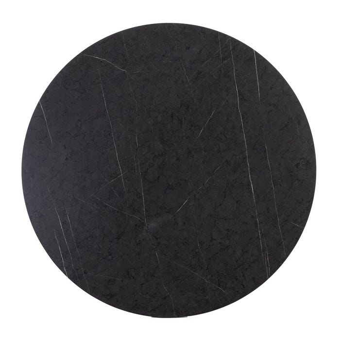 Mesa Comedor Negro Dm-Metal 100 X 100 X 75 Cm