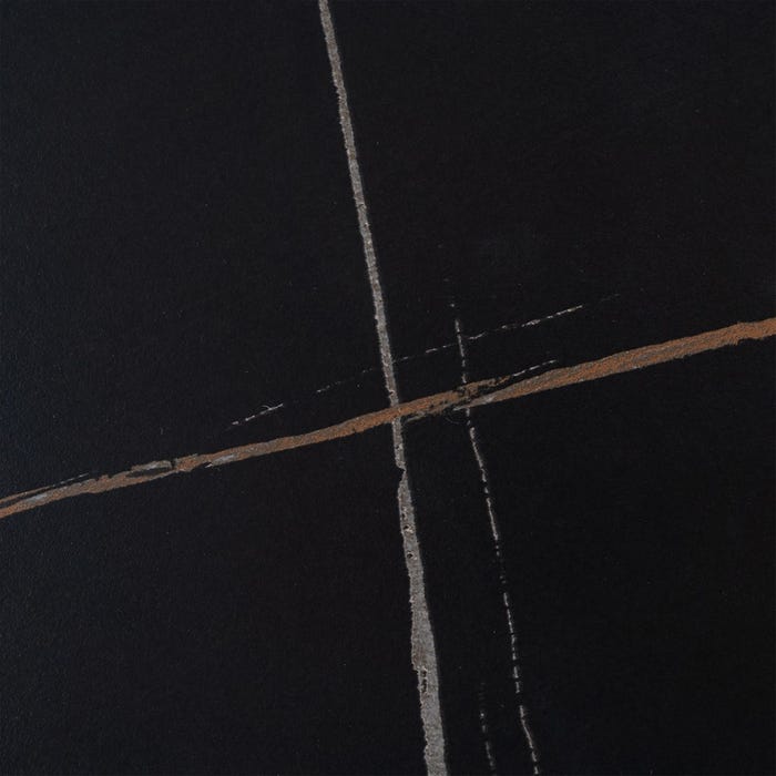 Mesa Comedor Negro Piedra Sinterizada 100 X 100 X 75 Cm