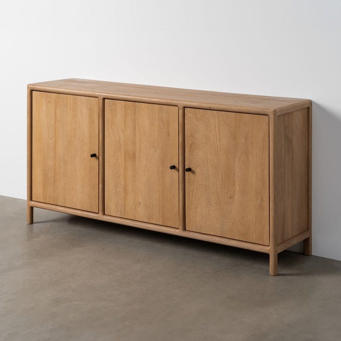 Aparador Natural Madera De Mango Salón 160 X 40 X 80 Cm