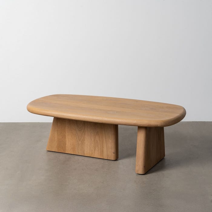 Mesa Centro Natural Madera De Mango 120 X 60 X 40 Cm