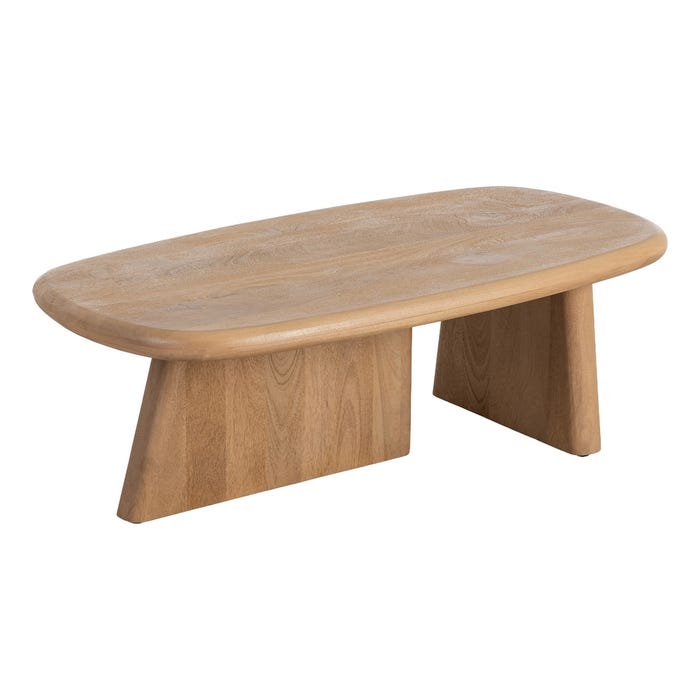Mesa Centro Natural Madera De Mango 120 X 60 X 40 Cm