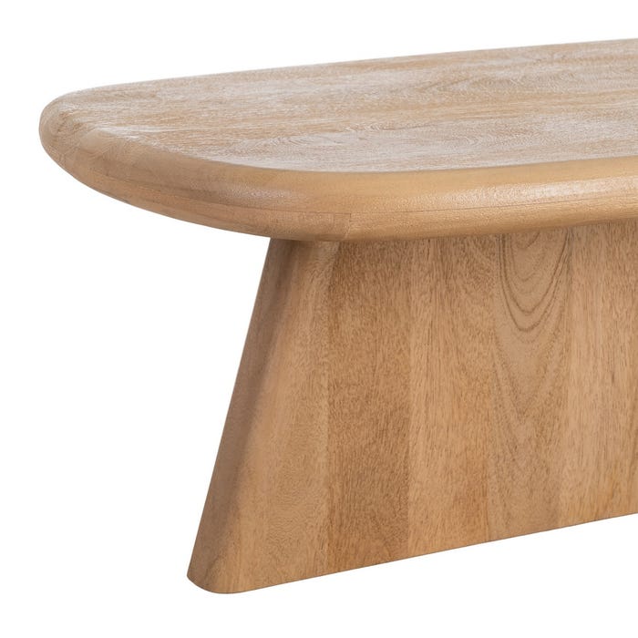 Mesa Centro Natural Madera De Mango 120 X 60 X 40 Cm