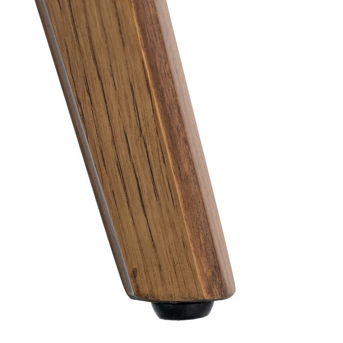 Silla Marrón Madera / Simil Piel 61 X 56 X 82 Cm