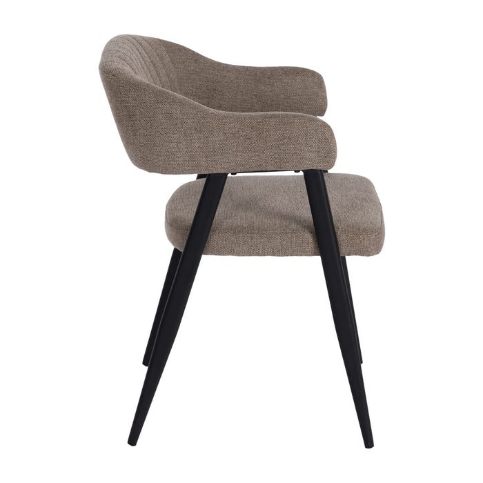 Silla Beige Tejido-Metal Contract 56 X 60 X 81 Cm