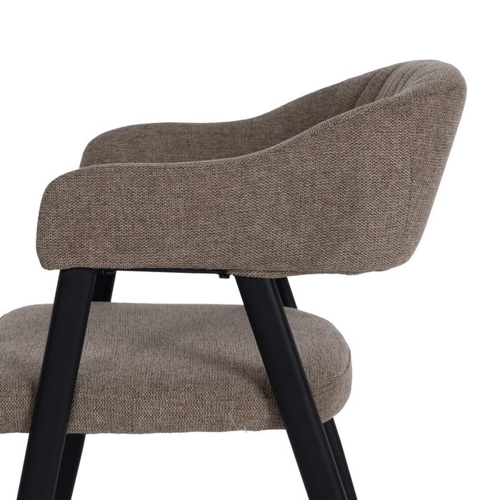 Silla Beige Tejido-Metal Contract 56 X 60 X 81 Cm