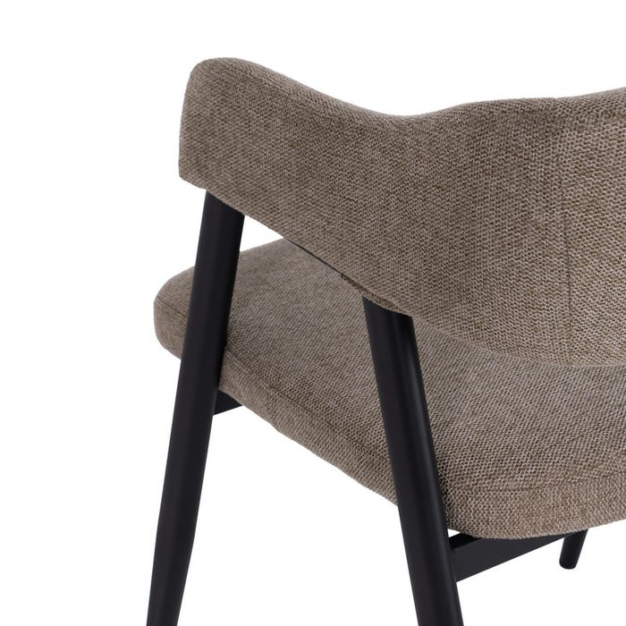 Silla Beige Tejido-Metal Contract 56 X 60 X 81 Cm