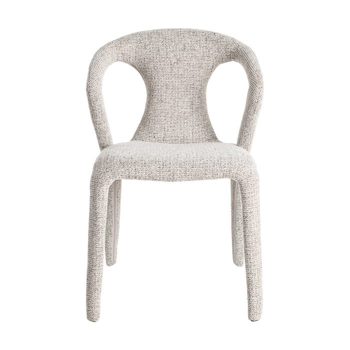 Silla Jaspeado Gris Tejido Salón 52,50 X 59 X 79 Cm