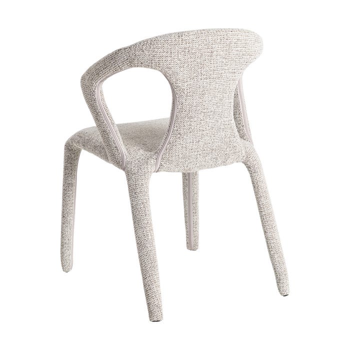 Silla Jaspeado Gris Tejido Salón 52,50 X 59 X 79 Cm
