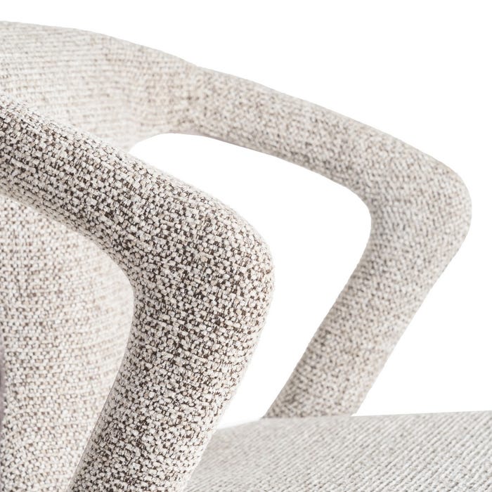 Silla Jaspeado Gris Tejido Salón 52,50 X 59 X 79 Cm