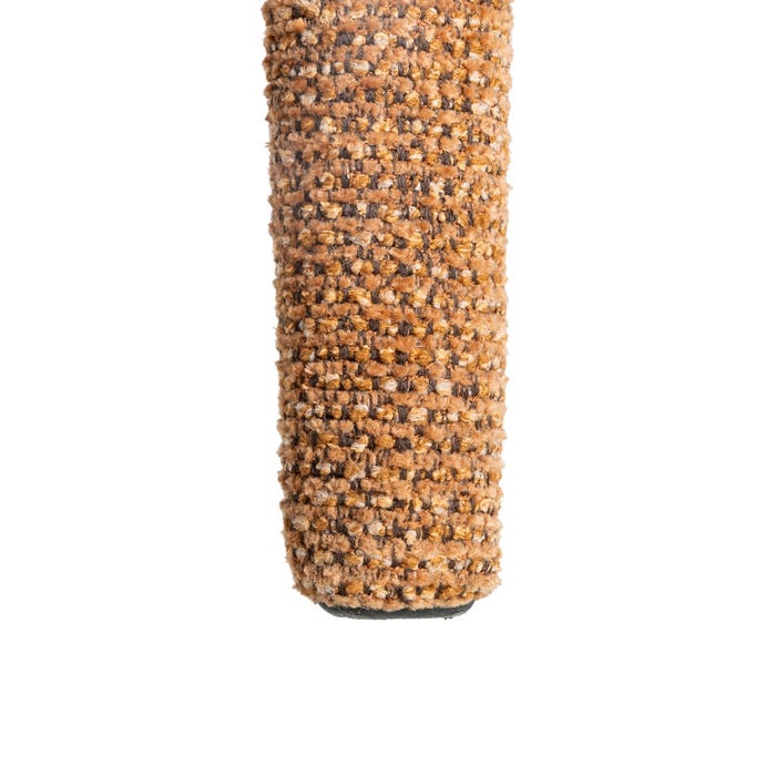 Silla Jaspeado Marrón Tejido Salón 52,50 X 59 X 79 Cm