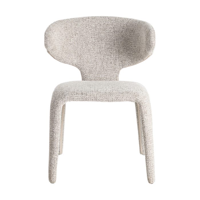 Silla Jaspeado Gris Tejido Salón 58 X 60 X 81 Cm