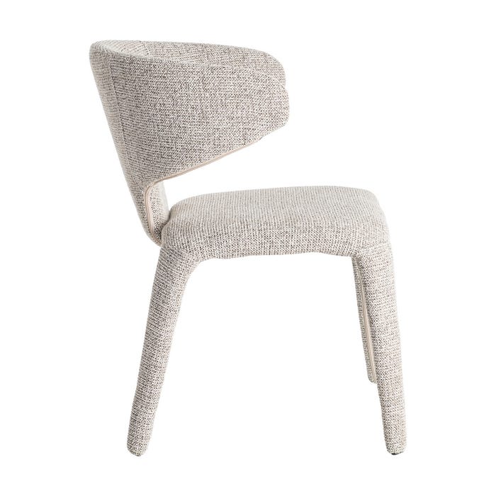 Silla Jaspeado Gris Tejido Salón 58 X 60 X 81 Cm