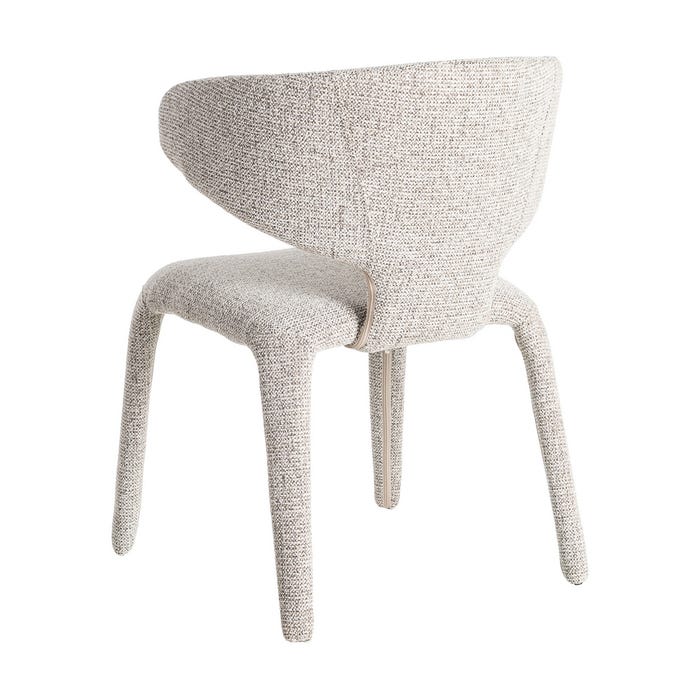 Silla Jaspeado Gris Tejido Salón 58 X 60 X 81 Cm