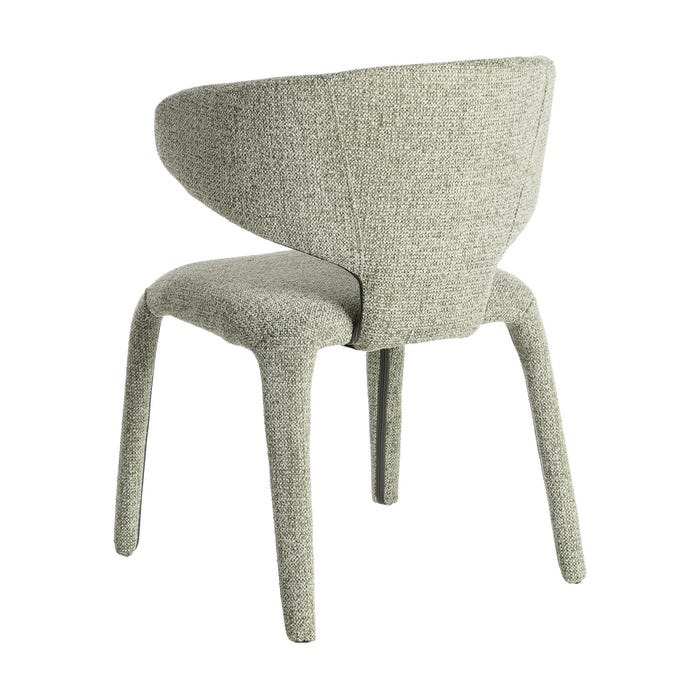 Silla Jaspeado Verde Tejido Salón 58 X 60 X 81 Cm