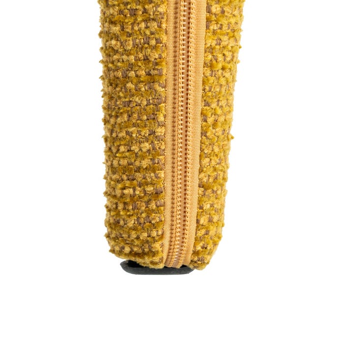 Silla Jaspeado Mostaza Tejido Salón 58 X 60 X 81 Cm