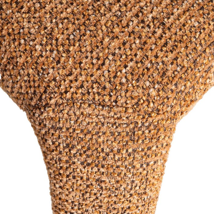 Silla Jaspeado Marrón Tejido Salón 58 X 60 X 81 Cm