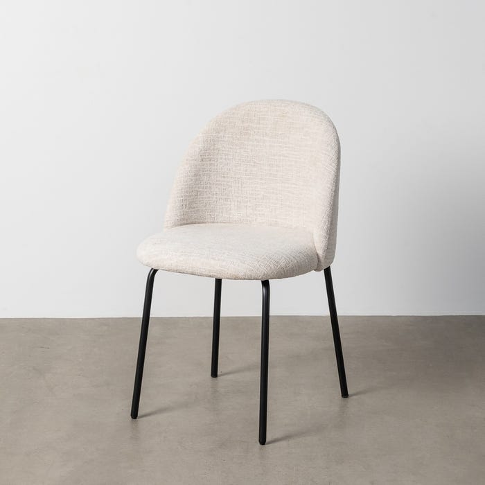 Silla Crema Tejido-Metal Contract 49 X 48 X 80 Cm