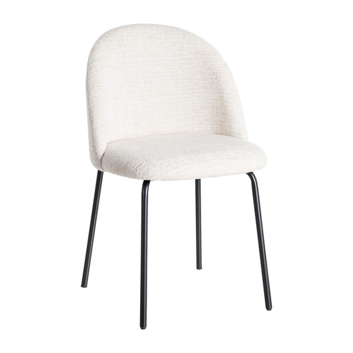 Silla Crema Tejido-Metal Contract 49 X 48 X 80 Cm