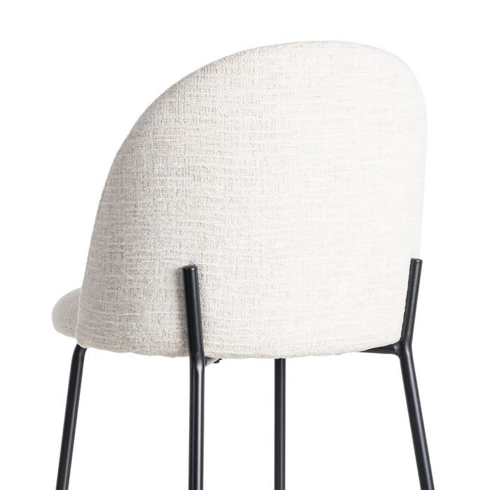 Silla Crema Tejido-Metal Contract 49 X 48 X 80 Cm