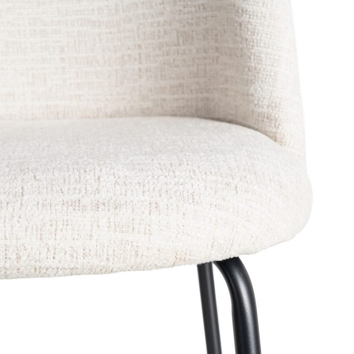 Silla Crema Tejido-Metal Contract 49 X 48 X 80 Cm