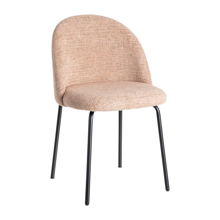Silla Rosa Tejido-Metal Contract 49 X 48 X 80 Cm