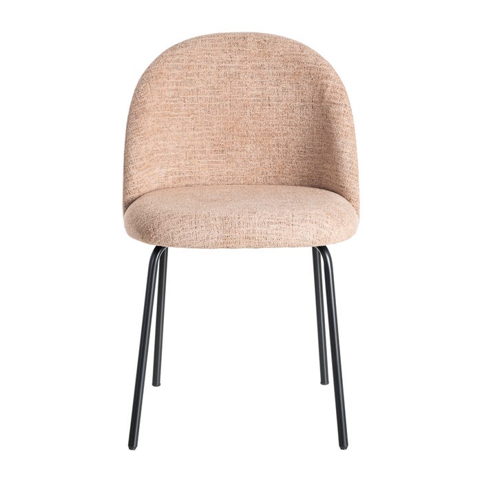 Silla Rosa Tejido-Metal Contract 49 X 48 X 80 Cm