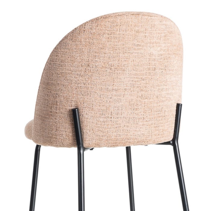 Silla Rosa Tejido-Metal Contract 49 X 48 X 80 Cm
