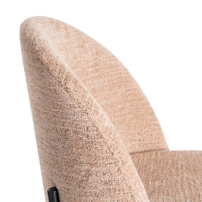 Silla Rosa Tejido-Metal Contract 49 X 48 X 80 Cm