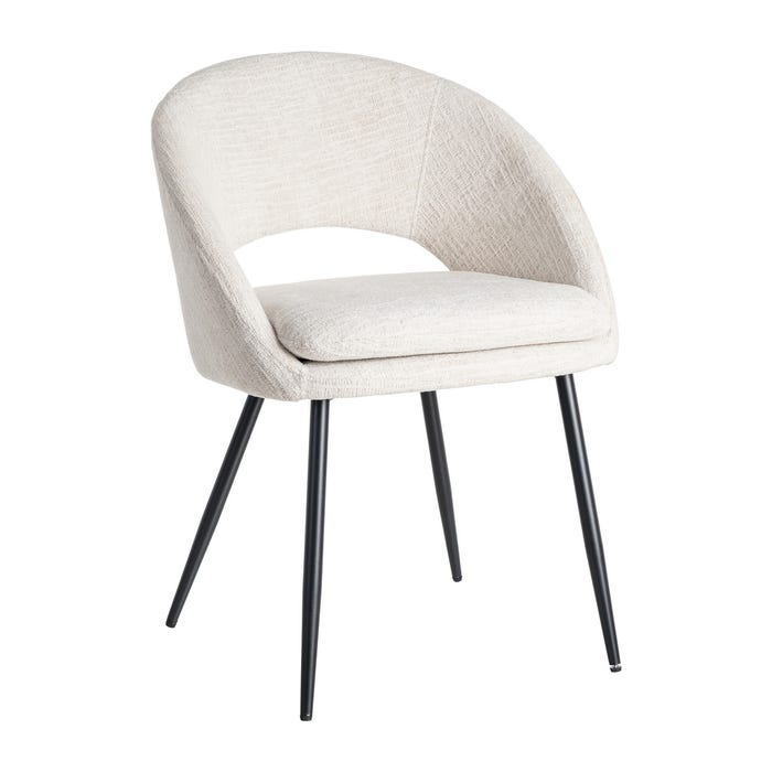 Silla Crema Tejido-Metal Contract 58 X 60 X 80 Cm