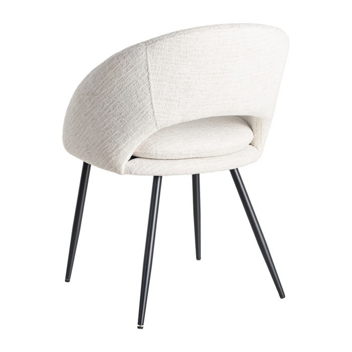 Silla Crema Tejido-Metal Contract 58 X 60 X 80 Cm