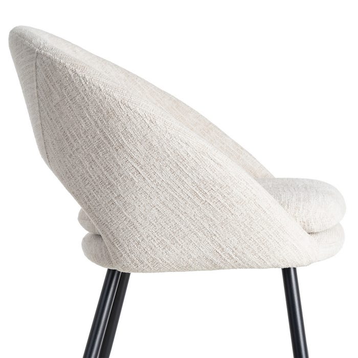 Silla Crema Tejido-Metal Contract 58 X 60 X 80 Cm
