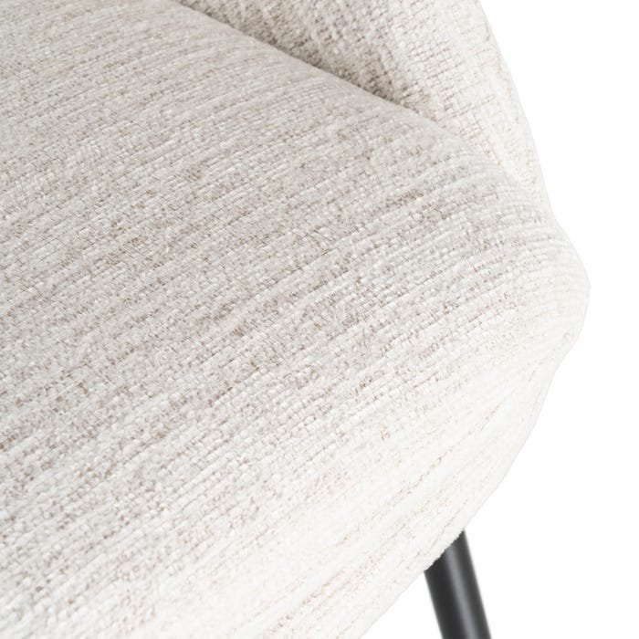 Silla Crema Tejido-Metal Contract 58 X 60 X 80 Cm