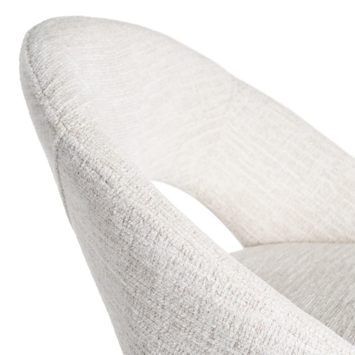 Taburete Crema Tejido-Metal Contract 53 X 48 X 100 Cm
