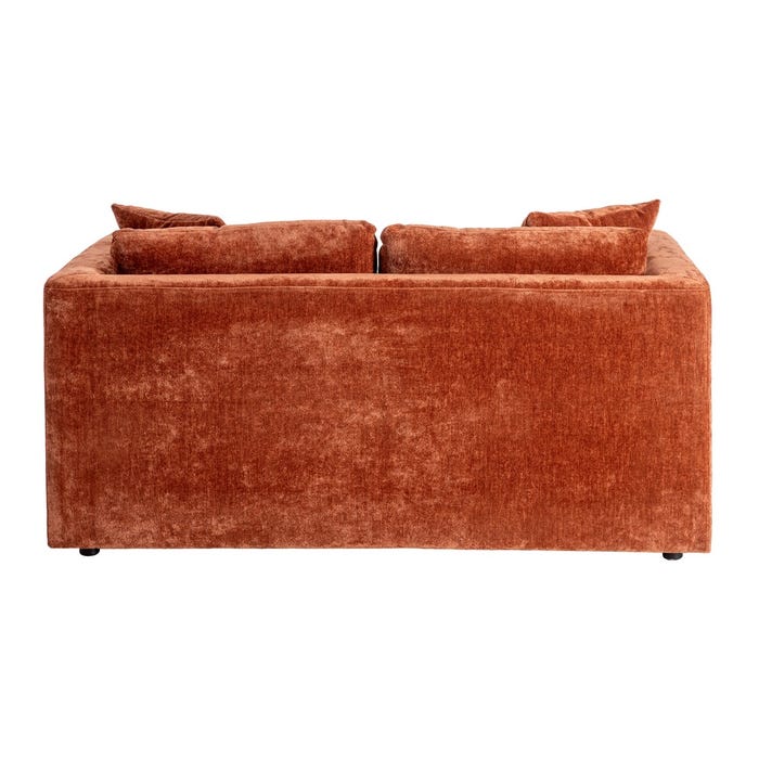 Sofá 2 Plazas Teja Tejido-Madera 165 X 96 X 86 Cm