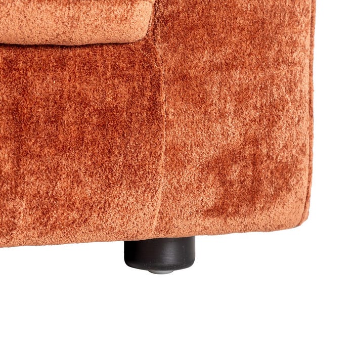 Sofá 2 Plazas Teja Tejido-Madera 165 X 96 X 86 Cm