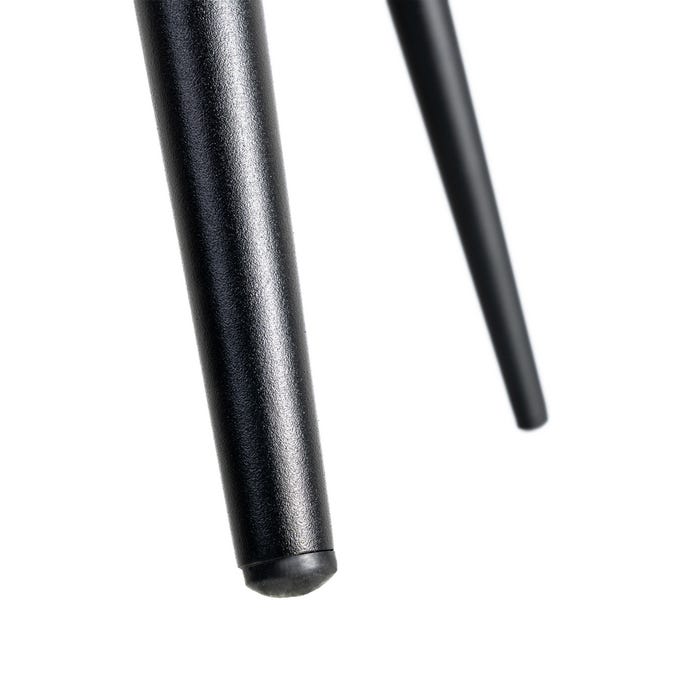 Silla Marrón Tejido-Metal Salón 55 X 58,50 X 84 Cm