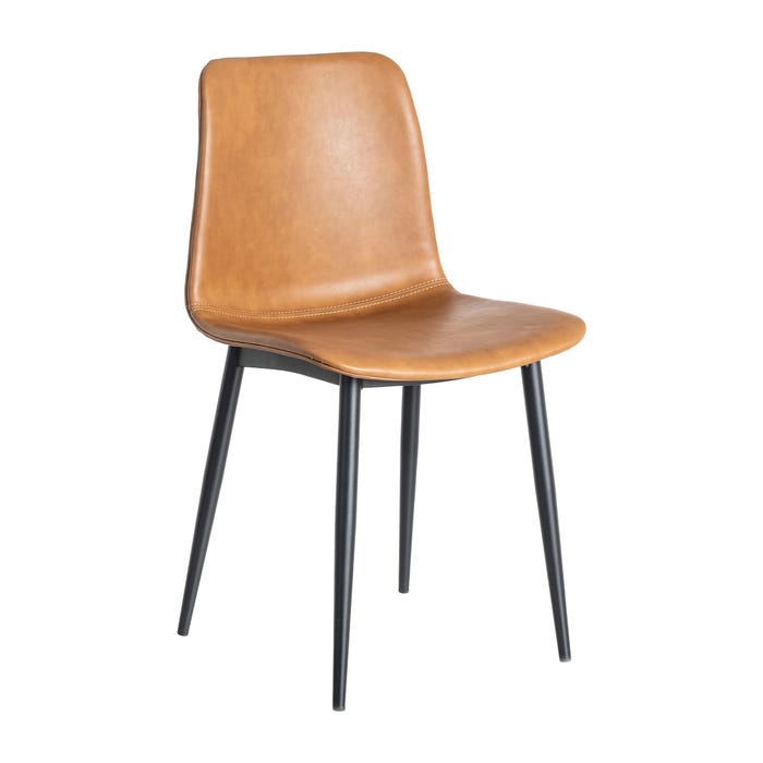 Silla Camel Metal / Simil Piel 45 X 47 X 81 Cm