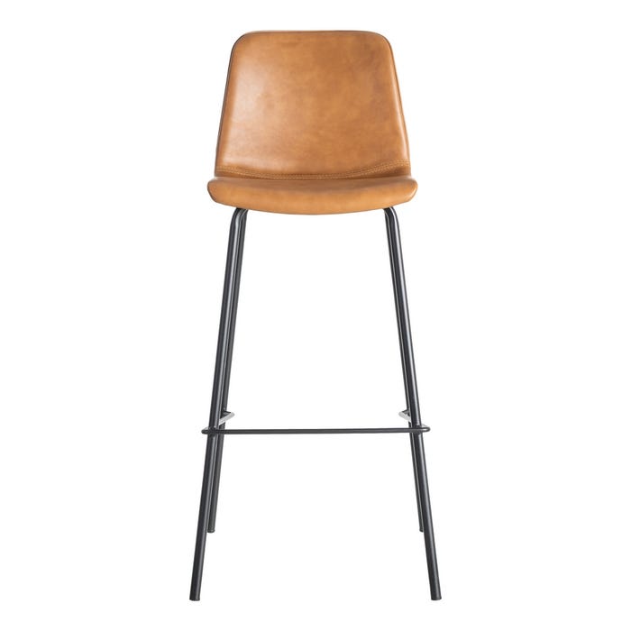 Taburete Camel Metal / Simil Piel 47 X 47 X 103 Cm