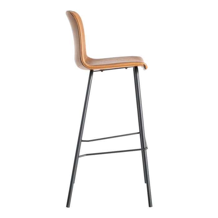 Taburete Camel Metal / Simil Piel 47 X 47 X 103 Cm