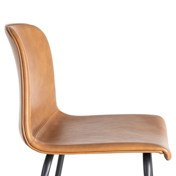 Taburete Camel Metal / Simil Piel 47 X 47 X 103 Cm