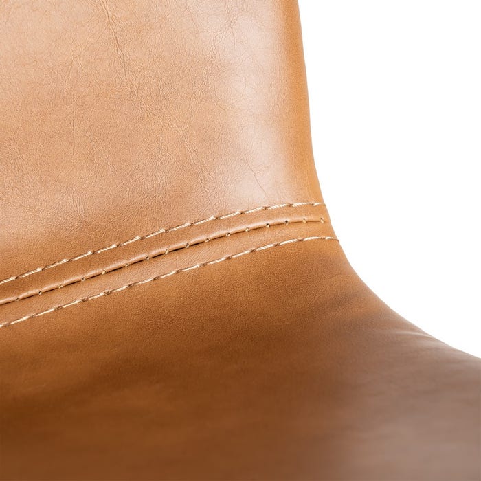 Taburete Camel Metal / Simil Piel 47 X 47 X 103 Cm