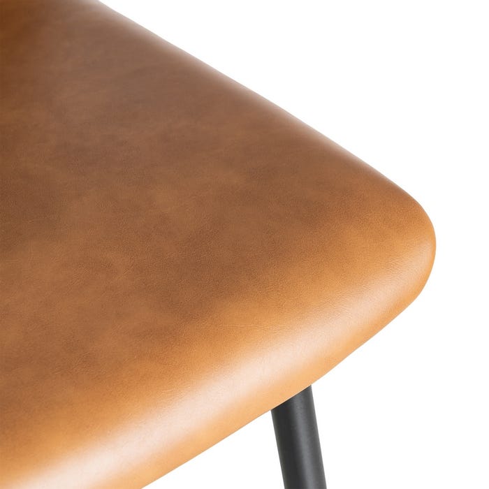 Taburete Camel Metal / Simil Piel 47 X 47 X 103 Cm