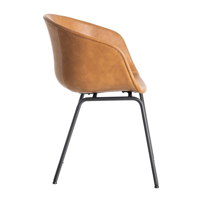 Silla Camel Metal / Simil Piel 59 X 50,50 X 81,50 Cm