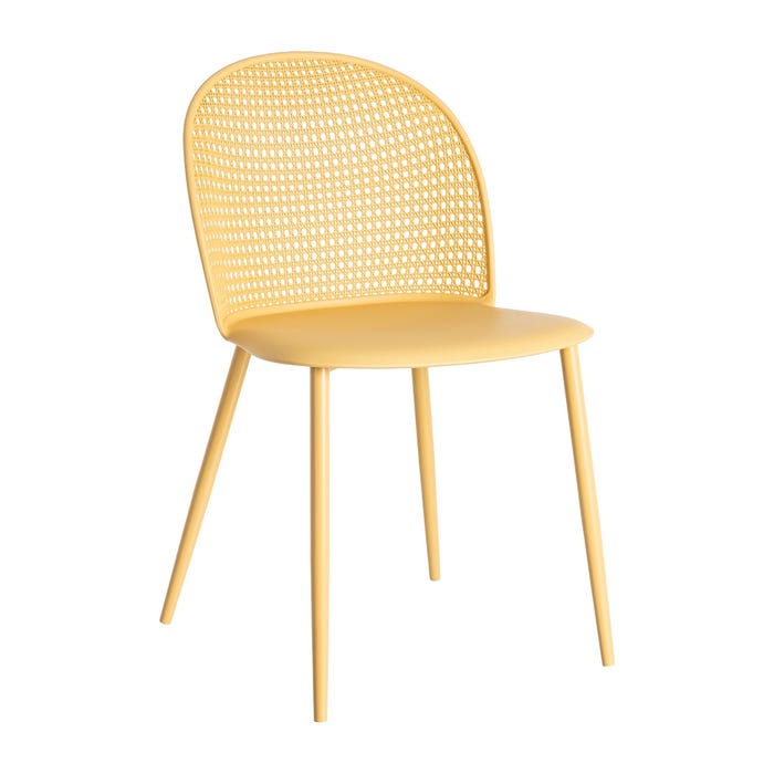 Silla Amarillo Pp-Metal Contract 51 X 46 X 80 Cm
